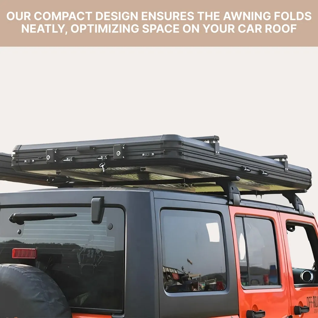 Close-up of 270 Degree Car Awning  |  “Panorama” by Owleys - view 7 (product view)