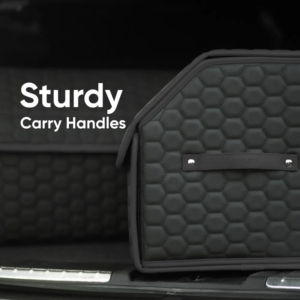 Car Trunk Organizer  |  21.6 in  – Black “Hexy” by Owleys - View 7