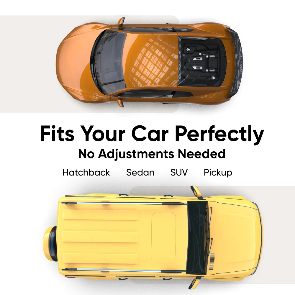 Car Trunk Organizer  |  21.6 in  – Black “Hexy” by Owleys - View 8