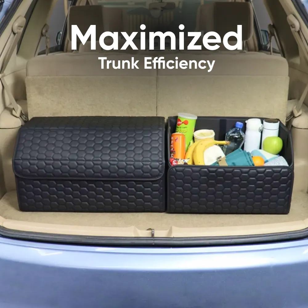 Car Trunk Organizer  |  21.6 in  – Black “Hexy” by Owleys - View 5