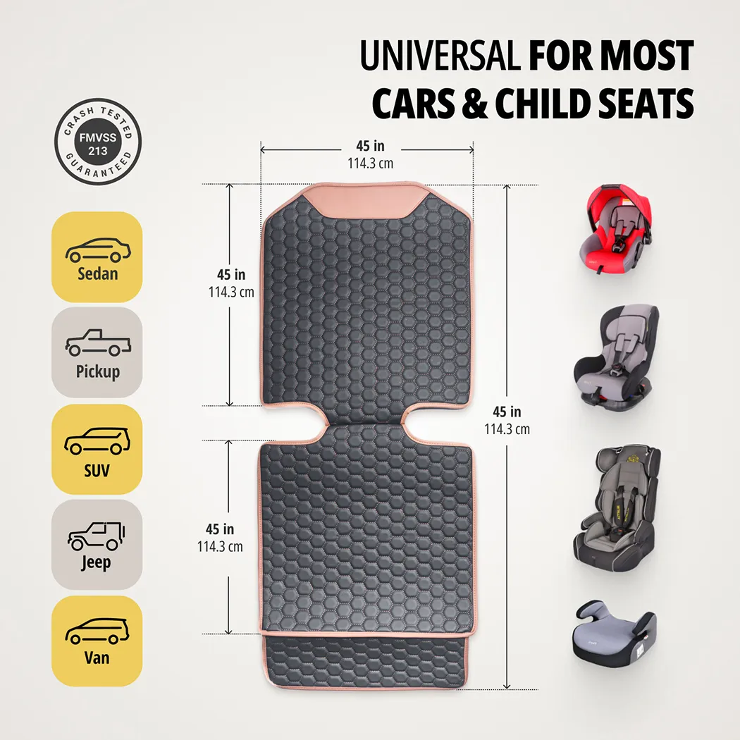 Close-up of Seat Protector for Truck  |  “Hexy” by Owleys - view 2 (product view)