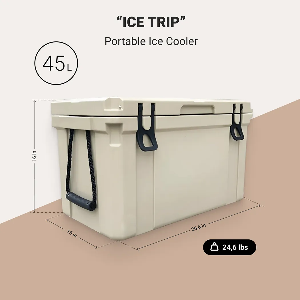 Ice Chest, Camping Ice Cooler  |  “Ice Trip” by Owleys in detail - image 1 (product view)