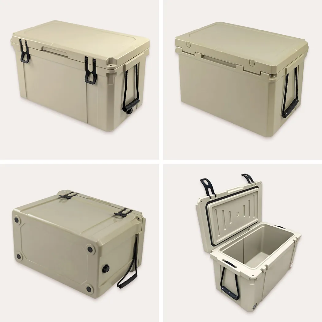 Close-up of Ice Chest, Camping Ice Cooler  |  “Ice Trip” by Owleys - view 2 (product view)