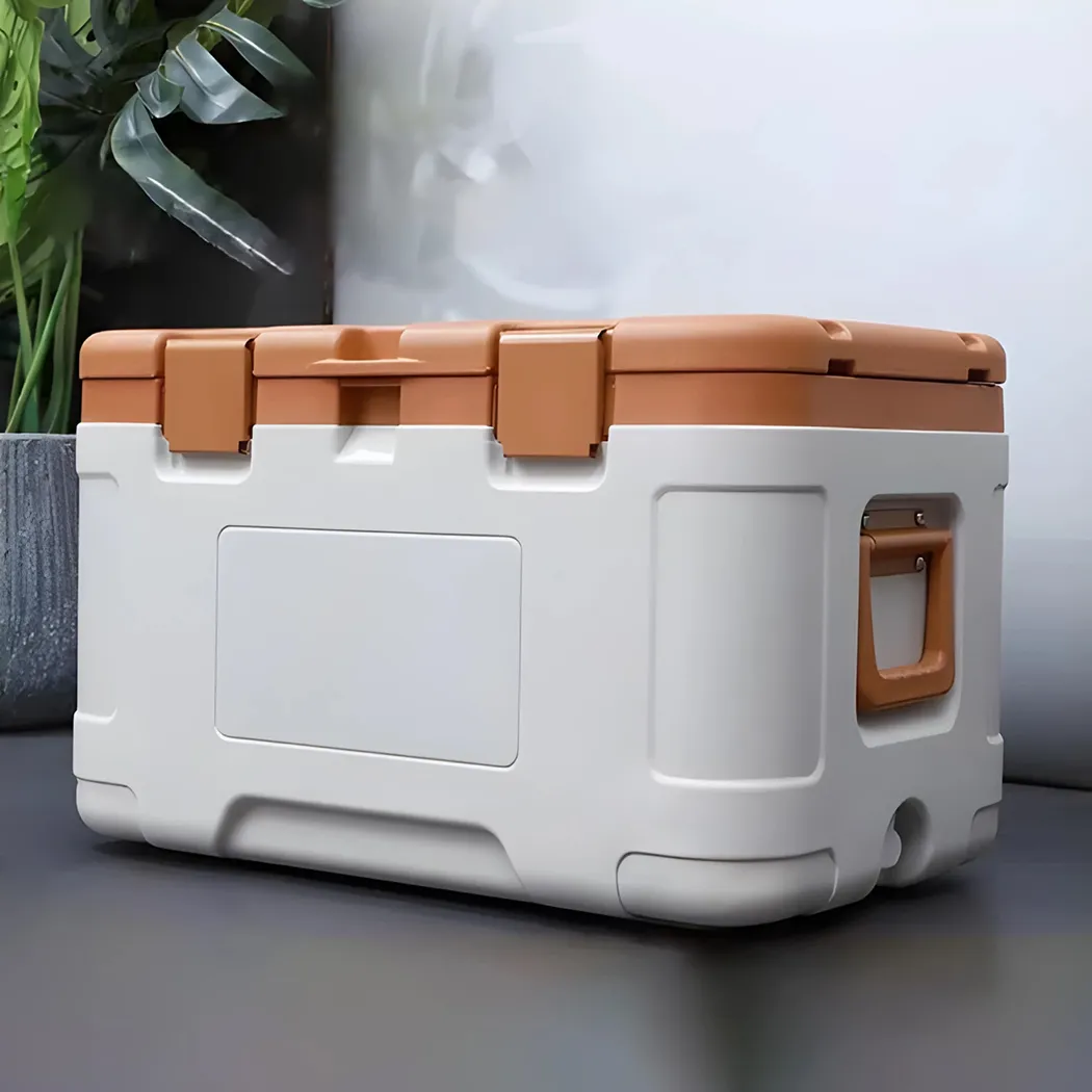 Close-up of Ice Chest, Camping Ice Cooler  |  “Tundra” by Owleys - view 7 (product view)