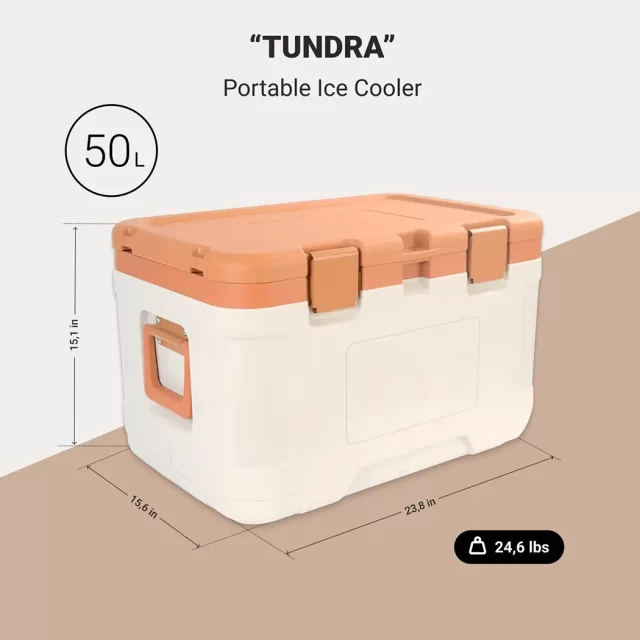 Ice Chest, Camping Ice Cooler  |  “Tundra” by Owleys in detail - image 1 (product view)