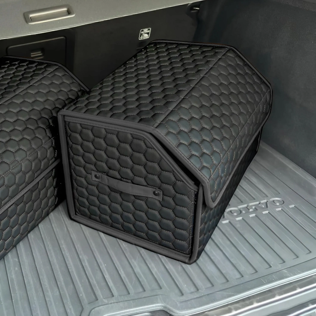 Detailed look at Car Trunk Organizer  |  17.7 in – Black “Hexy” by Owleys - image 9 (product view)