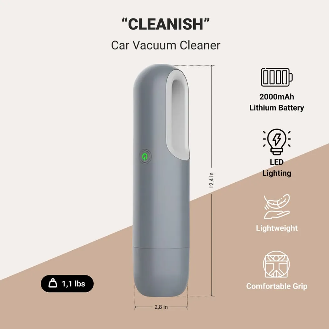 Cordless Car Vacuum Cleaner  |  “Cleanish” by Owleys in detail - image 1 (product view)