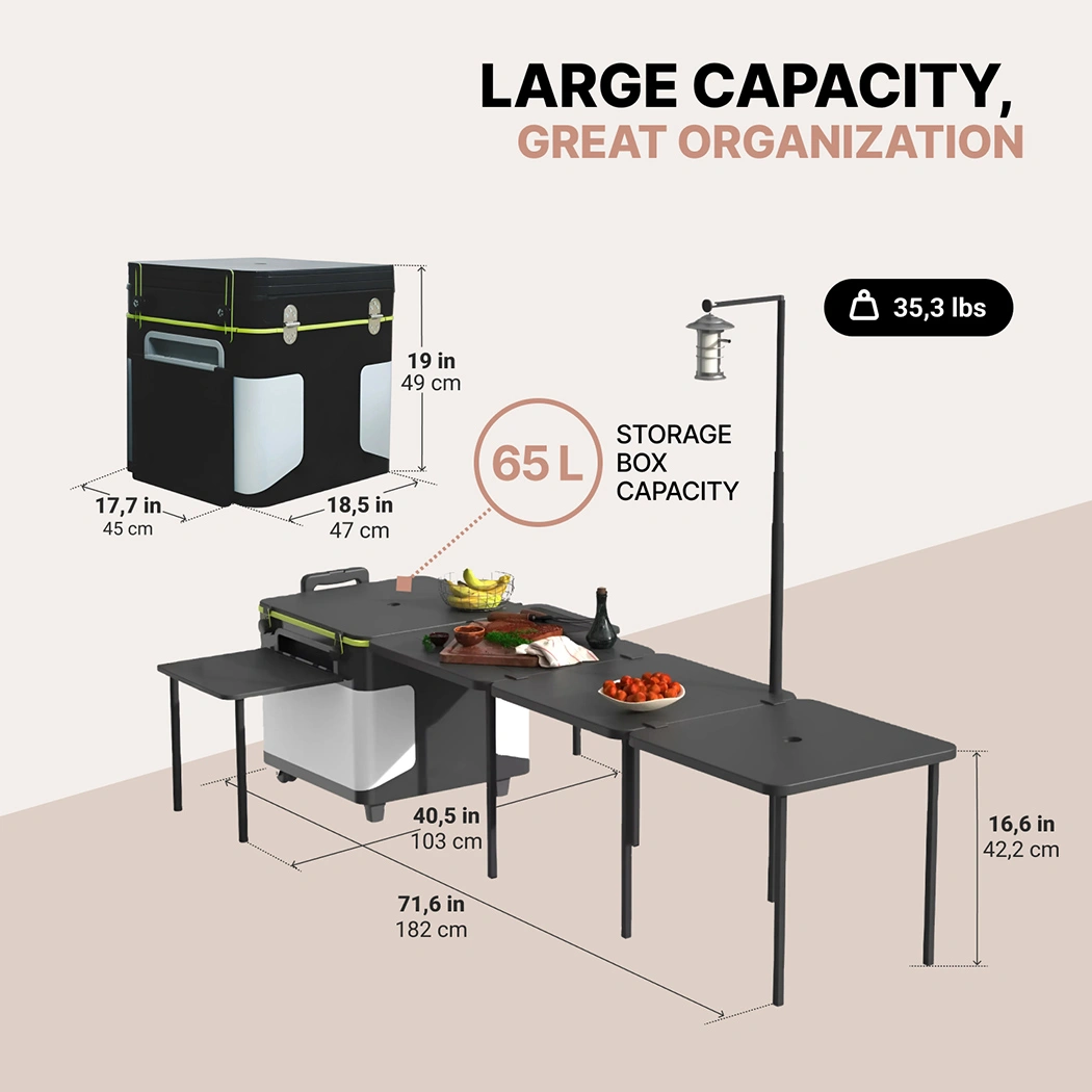 Camping Kitchen Box  |  “Cookmate” by Owleys product image 3 (product view)