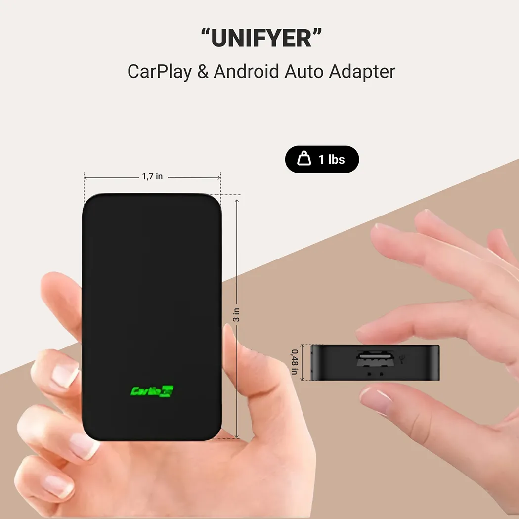 Wireless Android Auto & CarPlay Adapter  |  “Unifyer” by Owleys in detail - image 1 (product view)