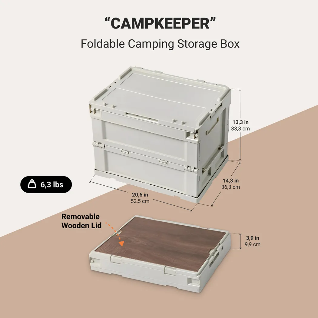 Camping Storage Box  |  “Campkeeper” by Owleys in detail - image 1 (product view)