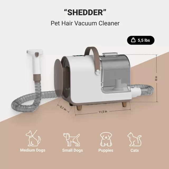 Pet Hair Vacuum Cleaner 6-In-1  |  “Shedder” by Owleys in detail - image 1 (product view)