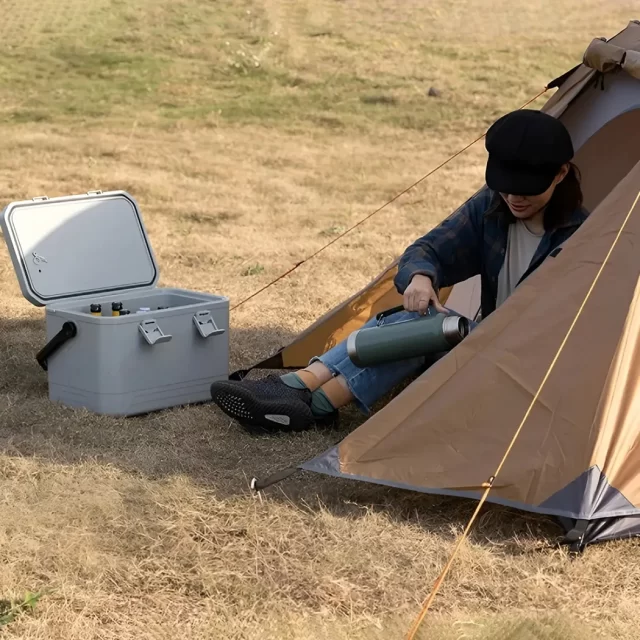 Close-up of Ice Chest, Camping Ice Cooler  |  “Cool Homful” by Owleys - view 7 (product view)