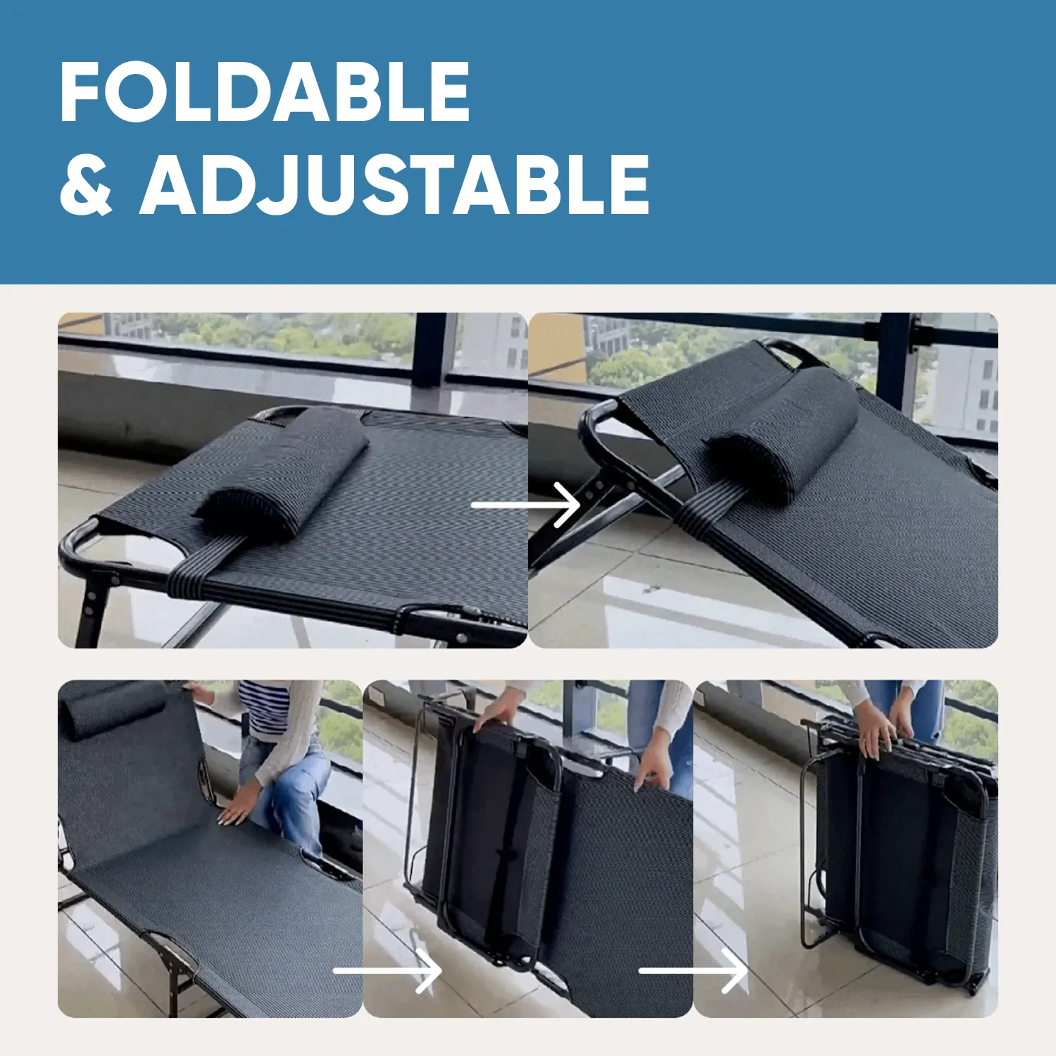 Portable Bed Cot for Adults | “Patriot” by Owleys - View 7