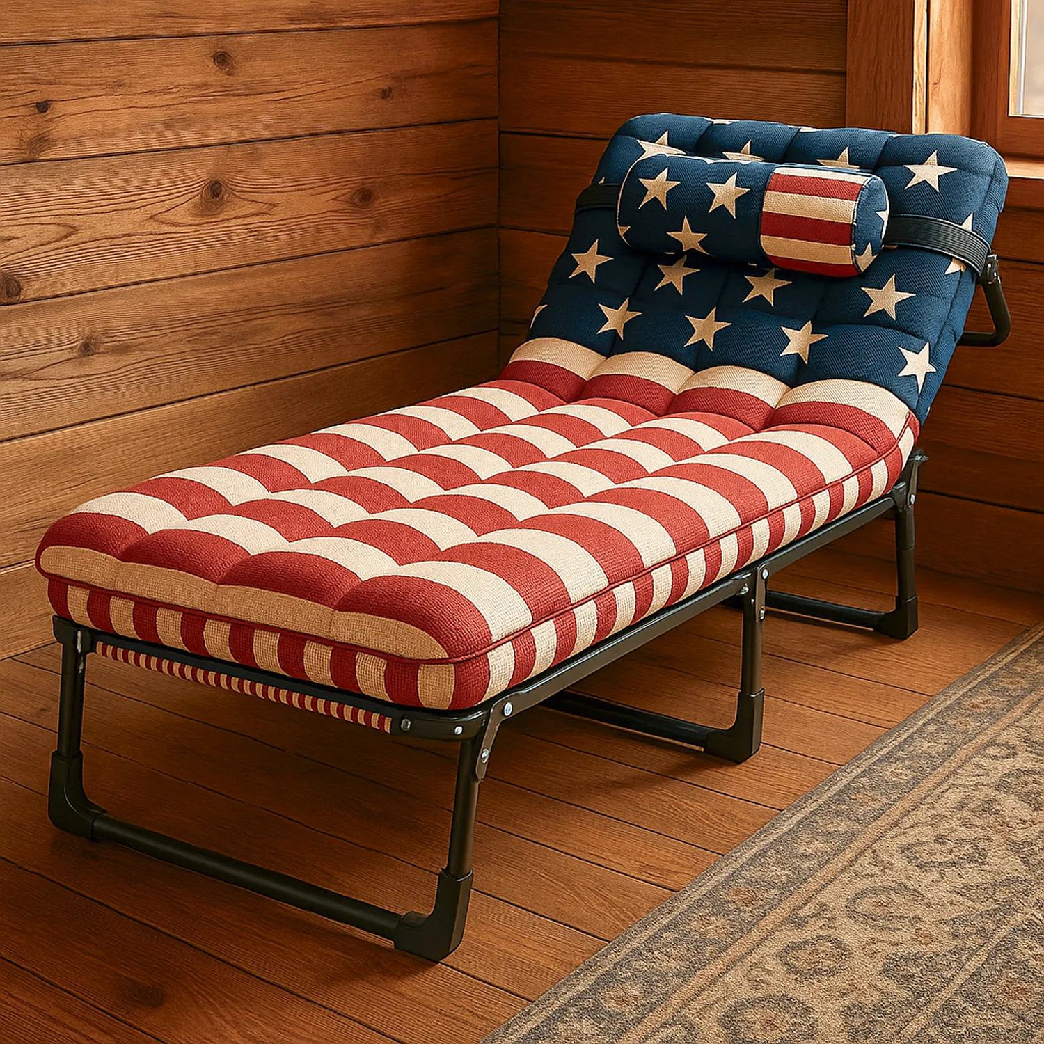 Portable Bed Cot for Adults | “Patriot” by Owleys - View 9