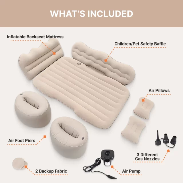 Close-up of Inflatable Car Mattress  |  Owleys - view 2 (product view)