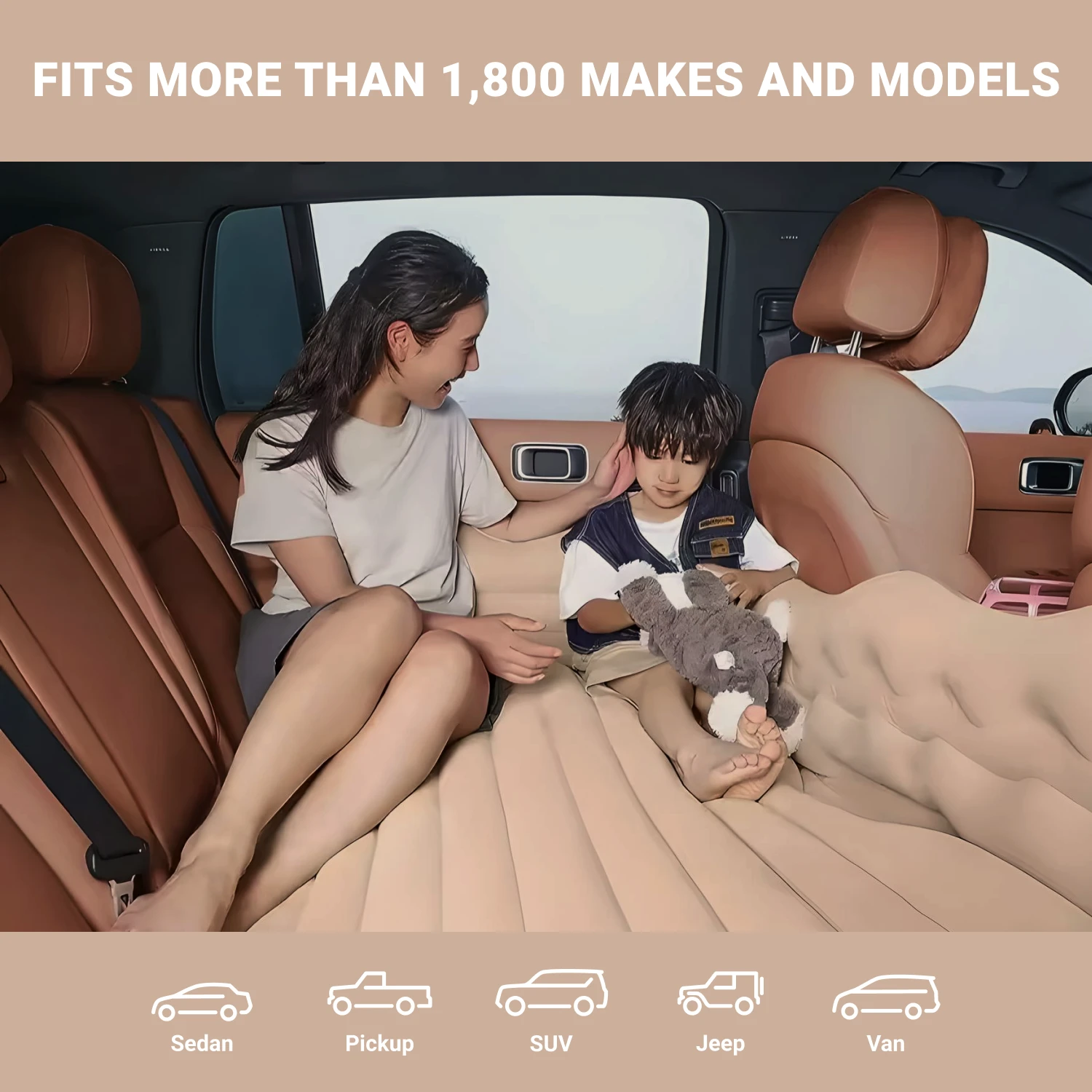 Detailed look at Inflatable Car Mattress  |  Owleys - image 9 (product view)