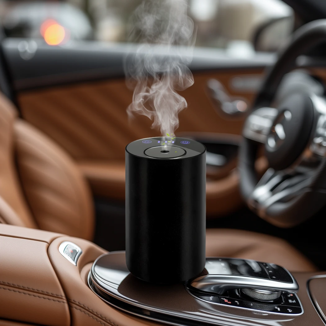 Close-up of Waterless Car Diffuser for Essential Oils – Cordless Battery Operated Aromatherapy Diffuser – No Leakage - view 7 (product view)