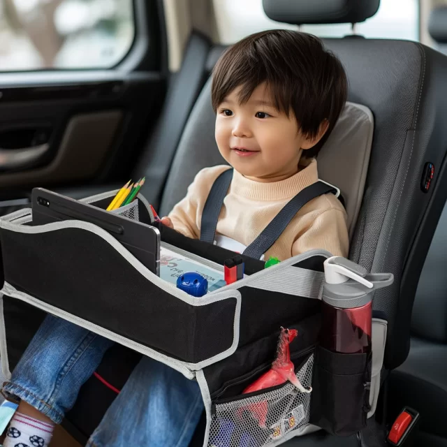 Image of Kids Travel Tray for Car – Lap Tray for Airplane – Perfect Road Trip Essential for Mess-Free Fun and Comfort - view 5 (product view)