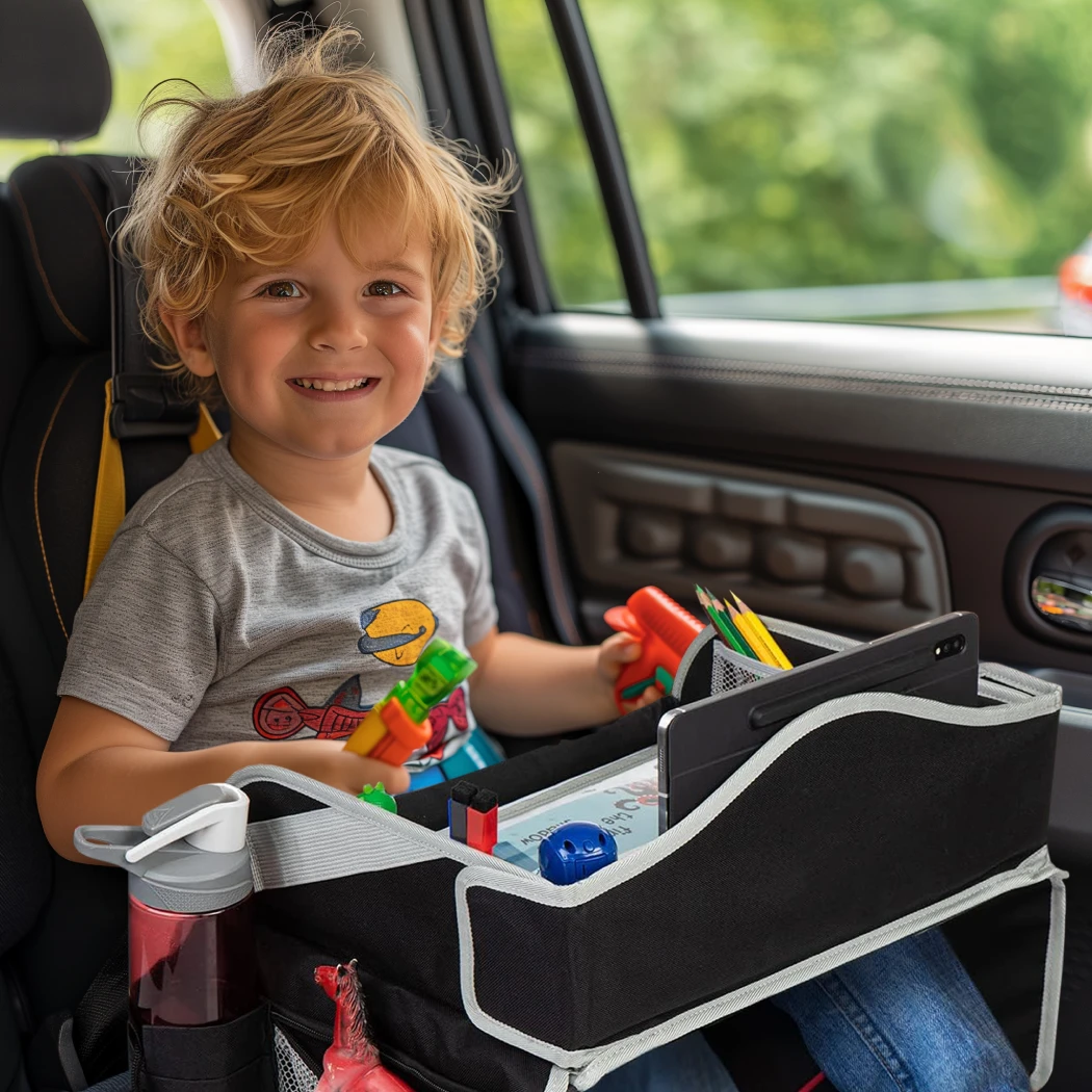 Kids Travel Tray for Car – Lap Tray for Airplane – Perfect Road Trip Essential for Mess-Free Fun and Comfort in detail - image 6 (product view)