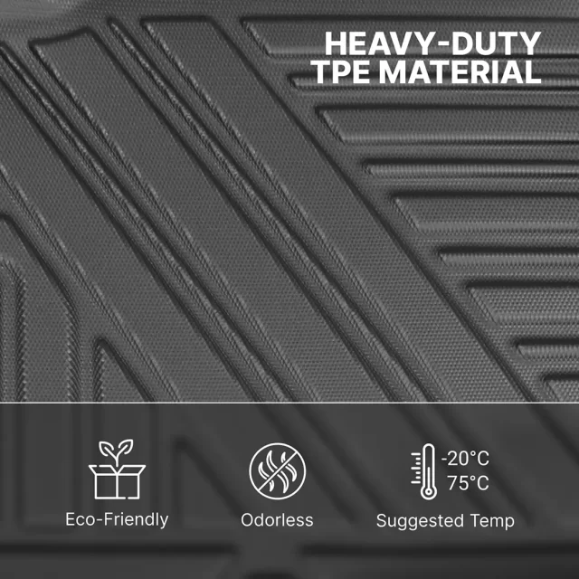 Close-up of Honda Civic Floor Mats  |  2022-2023 Models Custom Fit - view 2 (product view)