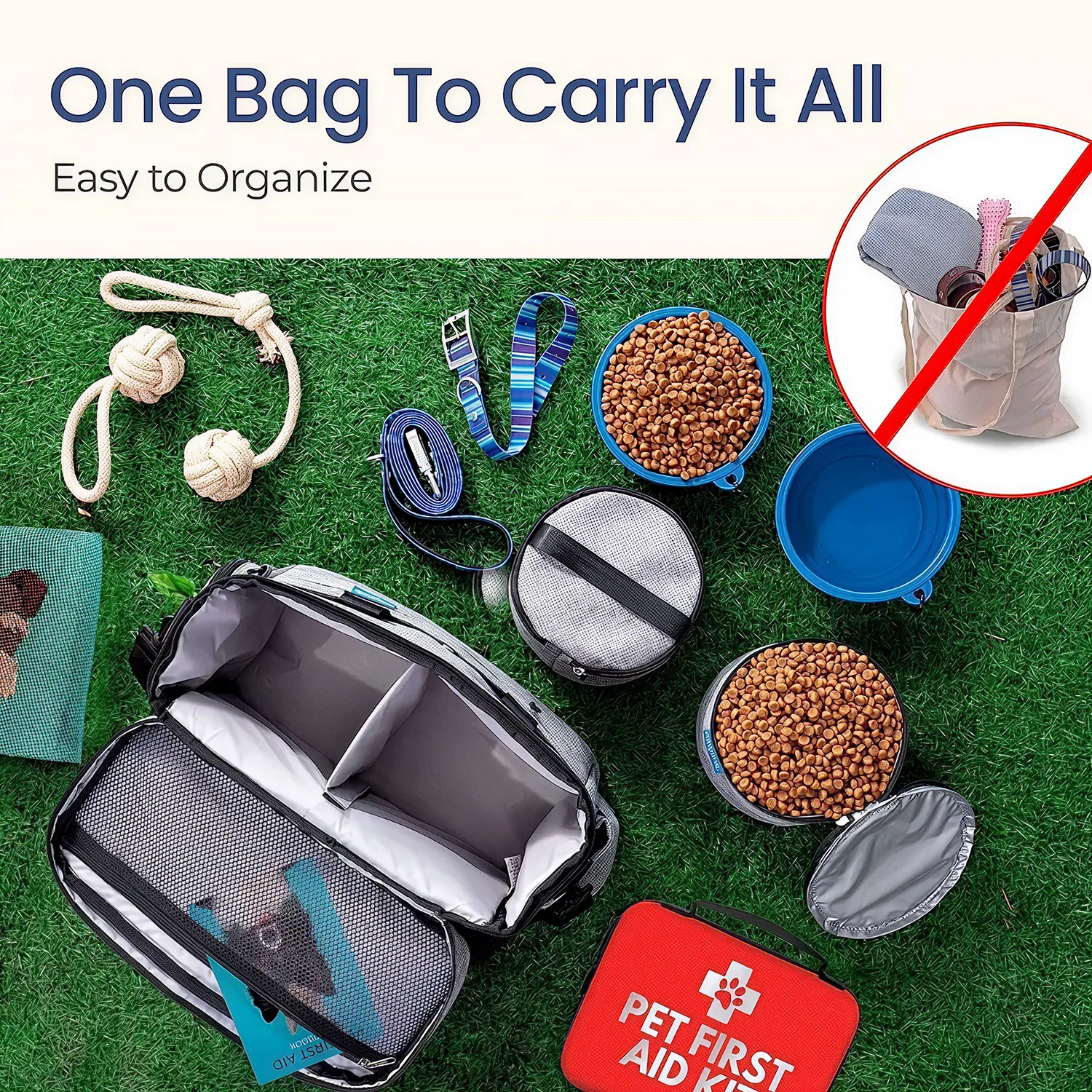 Dog Travel Bag  |  “Pawch” by Owleys – Paw Pal Collection - View 2
