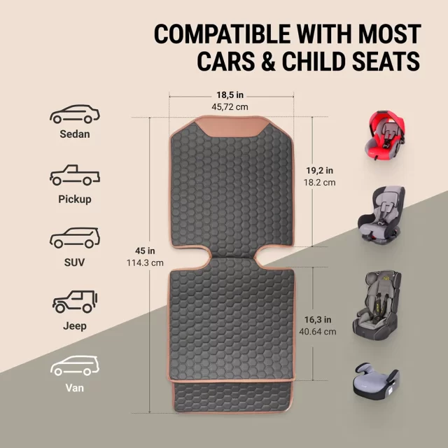 Close-up of Vehicle Car Seat Covers  |  “Hexy” by Owleys - view 2 (product view)