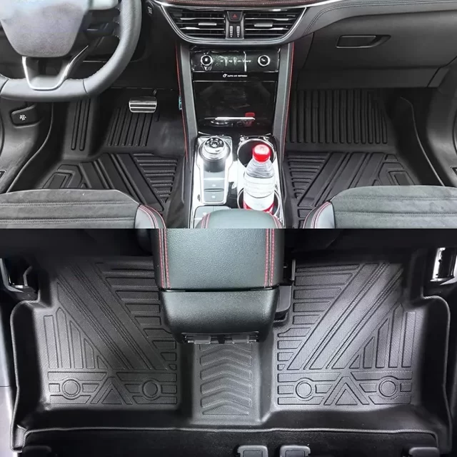 Close-up of Ford Escape Floor Mats  |  2020-2024 Models Custom Fit - view 7 (product view)