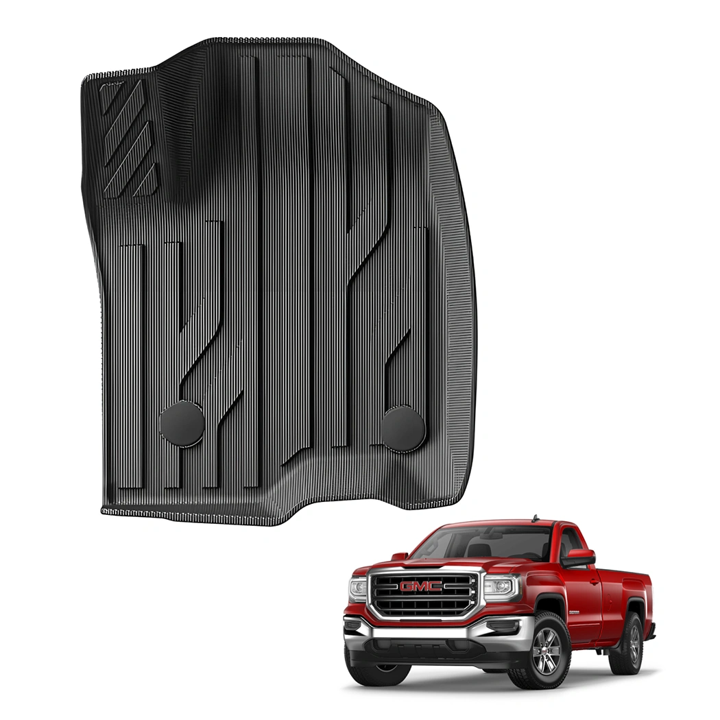 Close-up of GMC Sierra Floor Mats  |  2019-2023 Models Custom Fit - view 7 (product view)