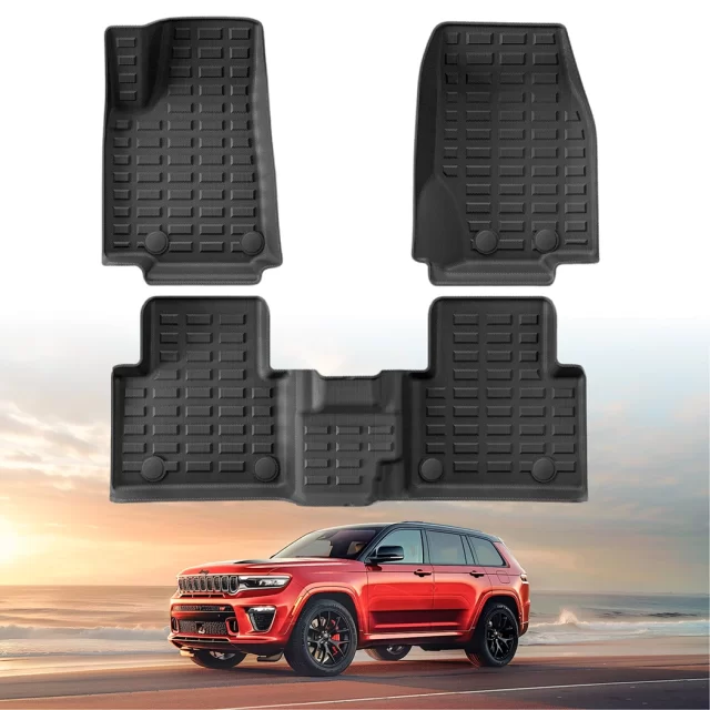 Jeep Grand Cherokee Floor Mats  |  2021-2024 Models Custom Fit in detail - image 6 (product view)