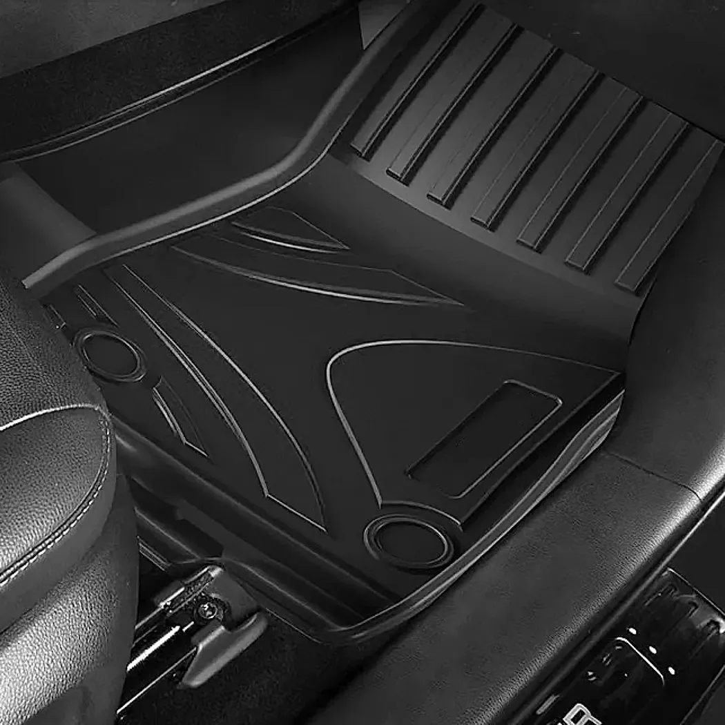 Close-up of Jeep Wrangler Floor Mats  |  2021-2024 Models Custom Fit - view 7 (product view)