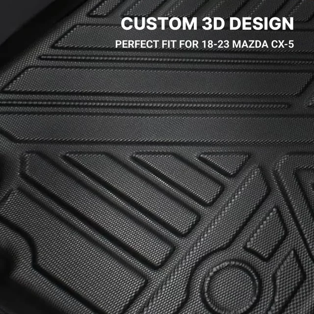 Close-up of Mazda CX-5 Floor Mats  |  2018-2023 Models Custom Fit - view 2 (product view)