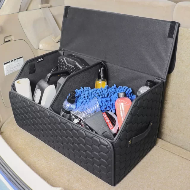 Detailed look at Car Trunk Organizer  |  21.6 in  – Black “Hexy” by Owleys - image 9 (product view)