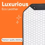 Car Seat Back Protector  |  White “Hexy” by Owleys - View 4