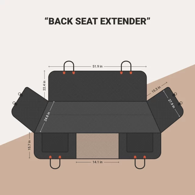 Backseat Extender For Dogs  |  Owleys in detail - image 1 (product view)