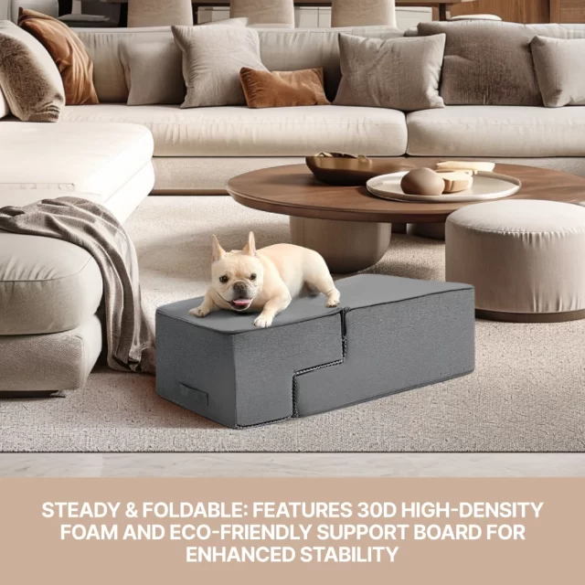 Close-up of Multifunctional Foam Dog Steps – Portable, Steady, and Easy to Clean - view 2 (product view)