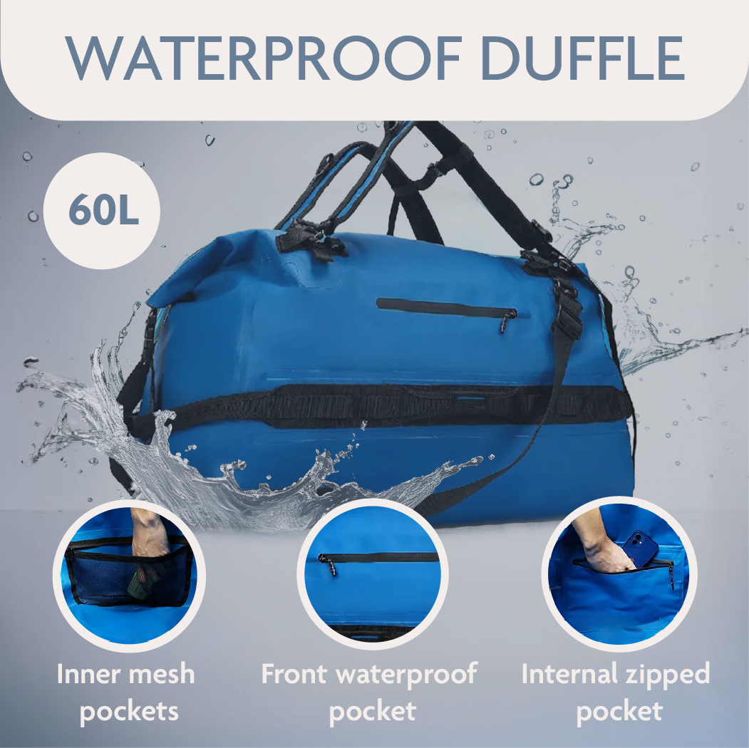 Waterproof Duffel Bag  |  “Trek Duffel” by Owleys - View 4