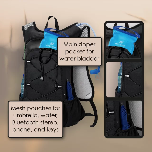 Close-up of Hydration Pack  |  “Hydrotrail” by Owleys - view 2 (product view)