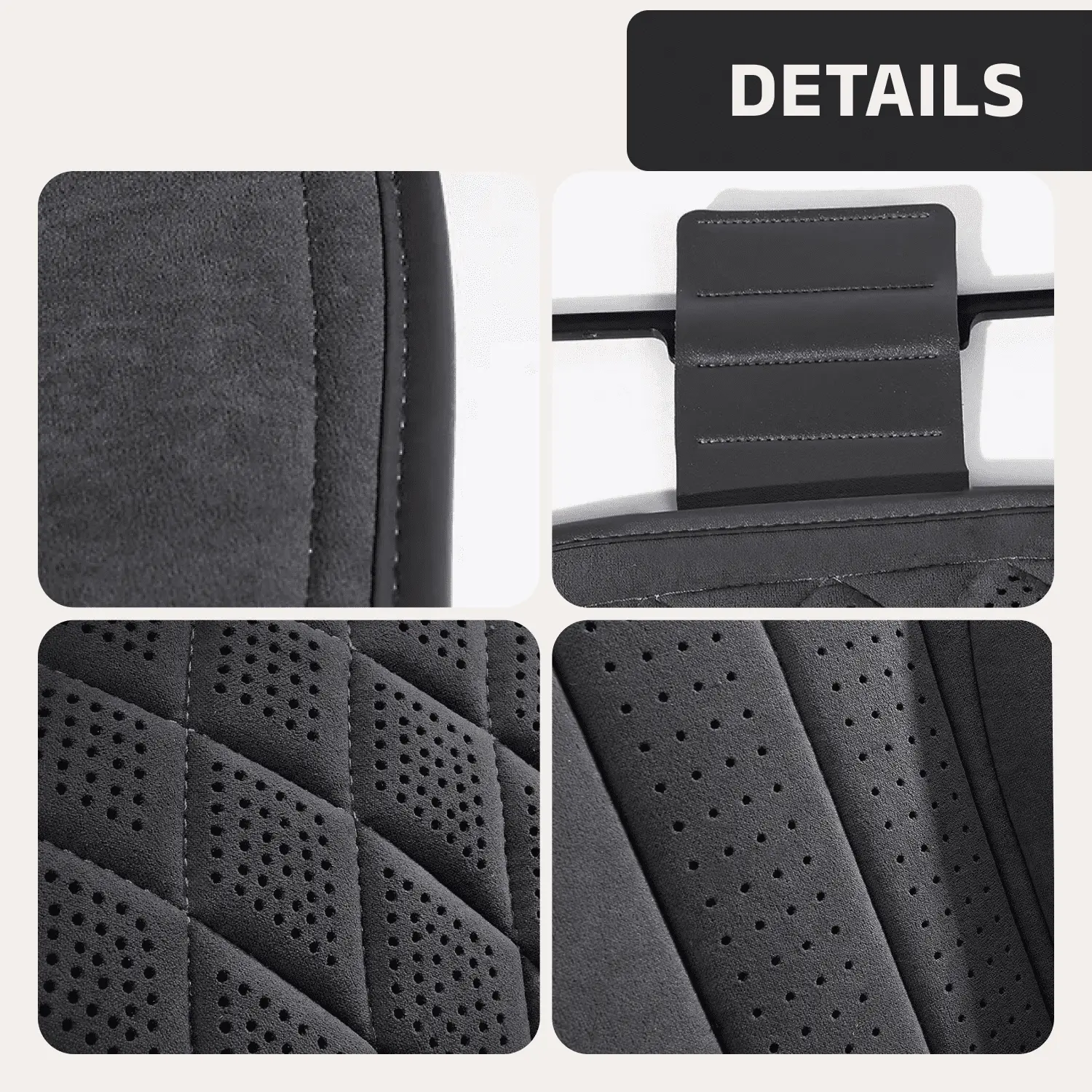 Close-up of Toyota Corolla Car Seat Covers  |  Owleys - view 7 (product view)