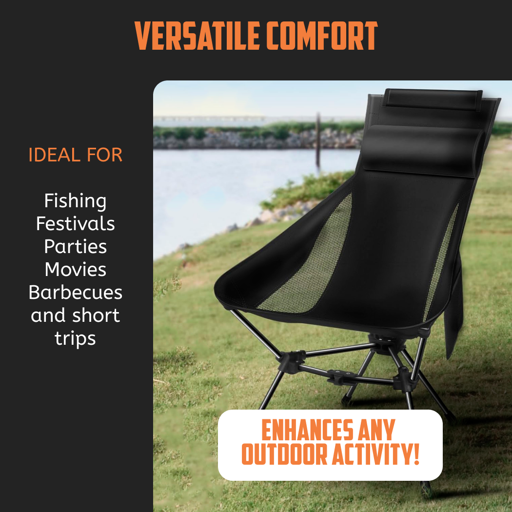 Lightweight Camping Chair  |  “Lawn Chair” by Owleys product image 3 (product view)