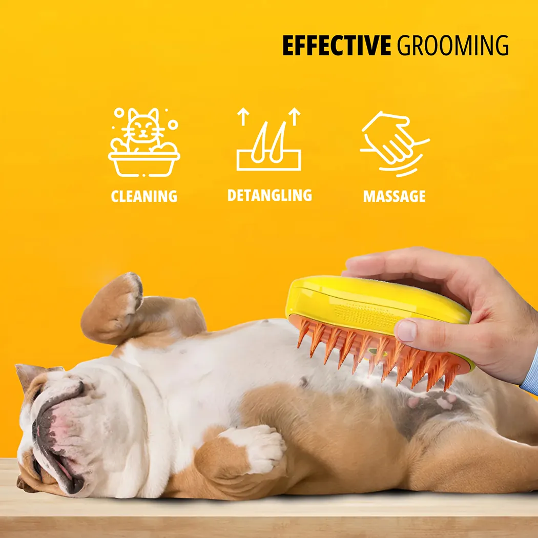 Dog Brush for Shedding Dogs  |  “Vapor” by Owleys in detail - image 1 (product view)