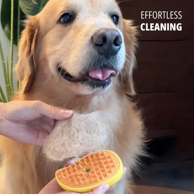 Dog Brush for Shedding Dogs  |  “Vapor” by Owleys in detail - image 6 (product view)