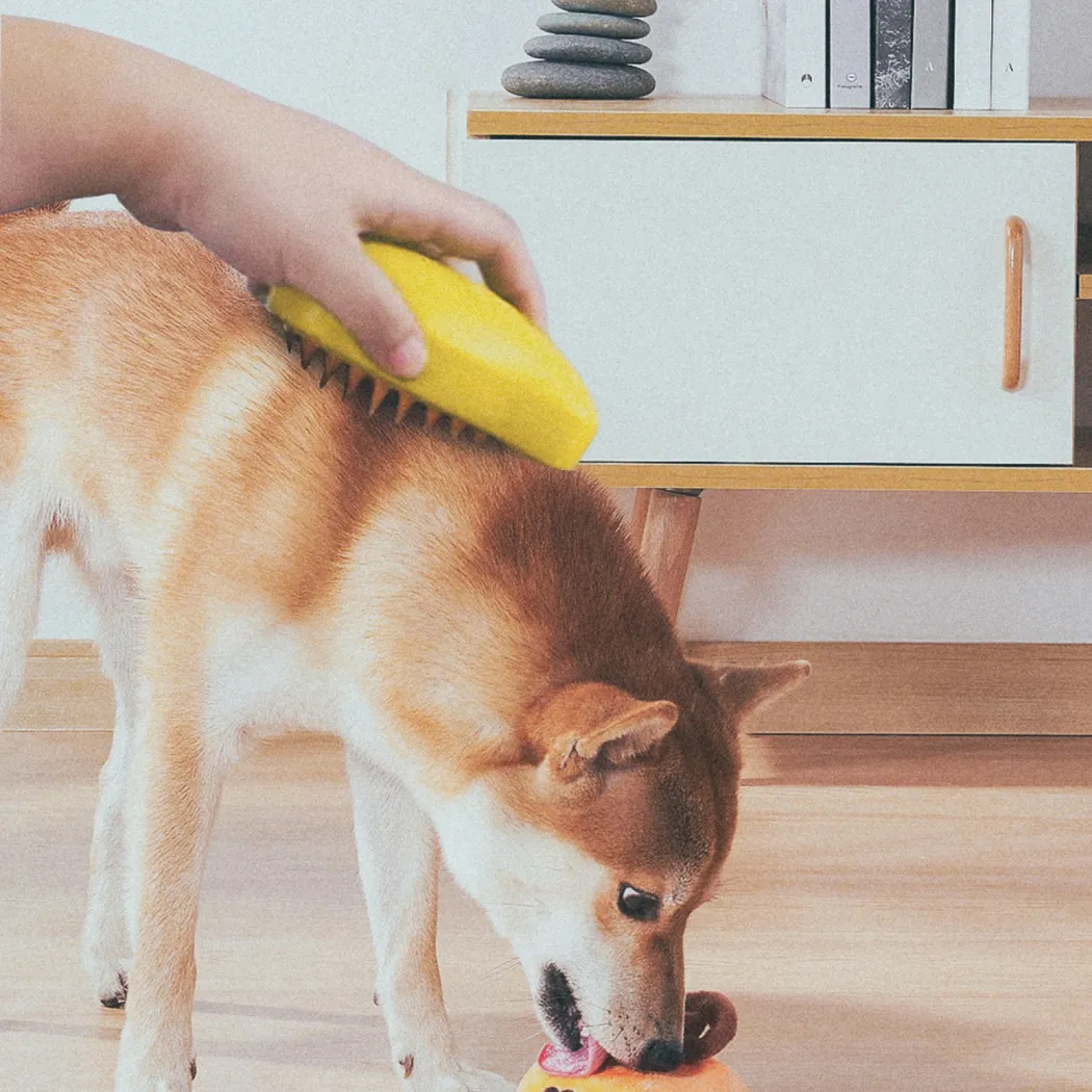 Close-up of Dog Brush for Shedding Dogs  |  “Vapor” by Owleys - view 7 (product view)