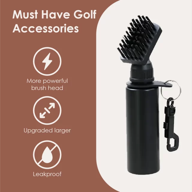 Close-up of Golf Cleaning Brush  |  “Clean Strike” by Owleys - view 2 (product view)