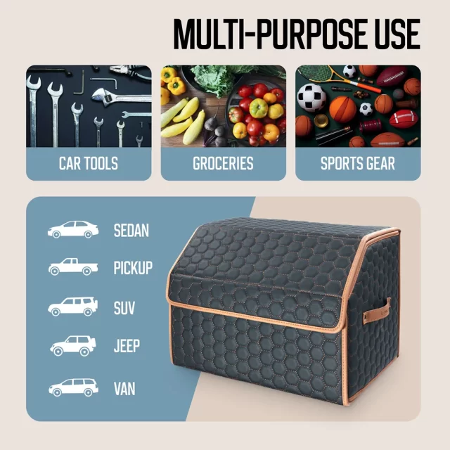 Detailed look at Hyundai Tucson Trunk Organizer - image 4 (product view)