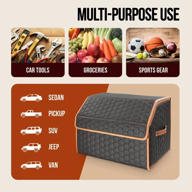 Detailed look at Nissan Rogue Trunk Organizer - image 4 (product view)