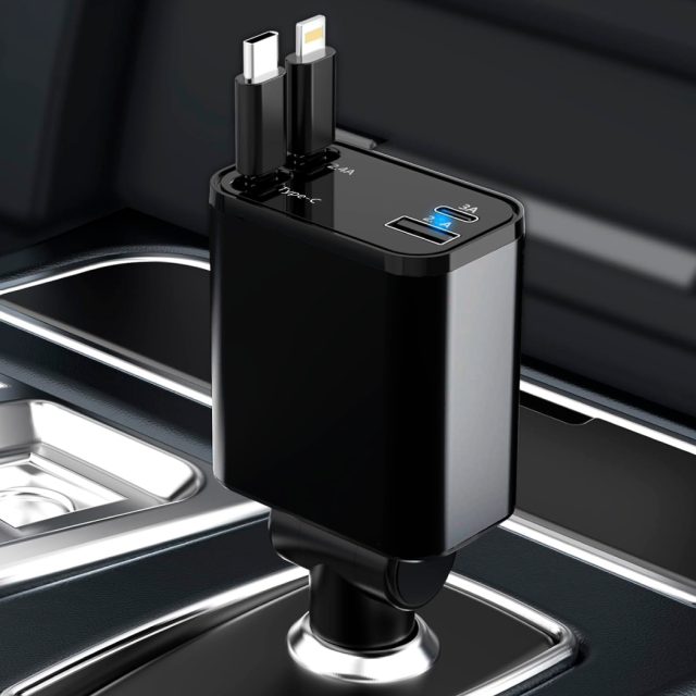 Image of Retractable Car Charger  |  “Charge Flex” by Owleys - view 5 (product view)