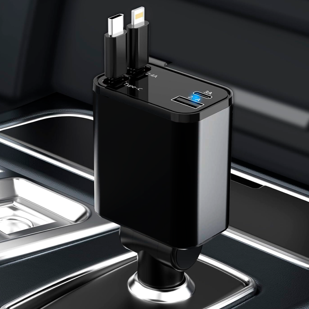 Image of Retractable Car Charger  |  “Charge Flex” by Owleys - view 5 (product view)