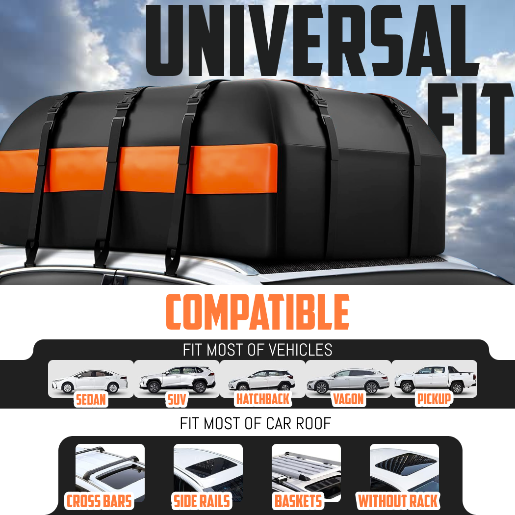 Waterproof Car Rooftop Storage Carrier  |  “Safe Voyage” by Owleys in detail - image 1 (product view)