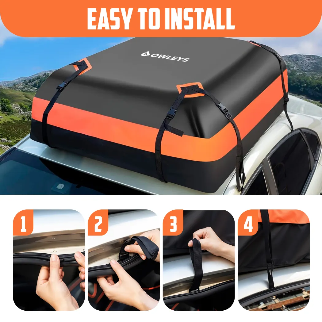 Waterproof Car Rooftop Storage Carrier  |  “Safe Voyage” by Owleys - View 2