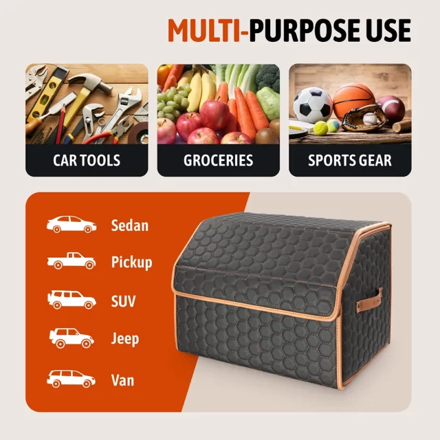 Detailed look at Subaru Outback Trunk Organizer - image 4 (product view)